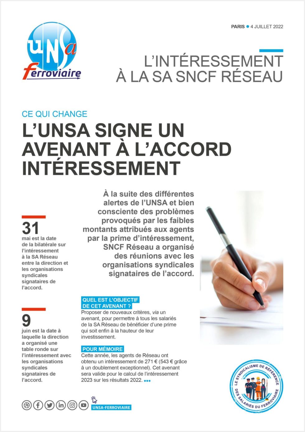 SNCF Réseau - UNSA-Ferroviaire